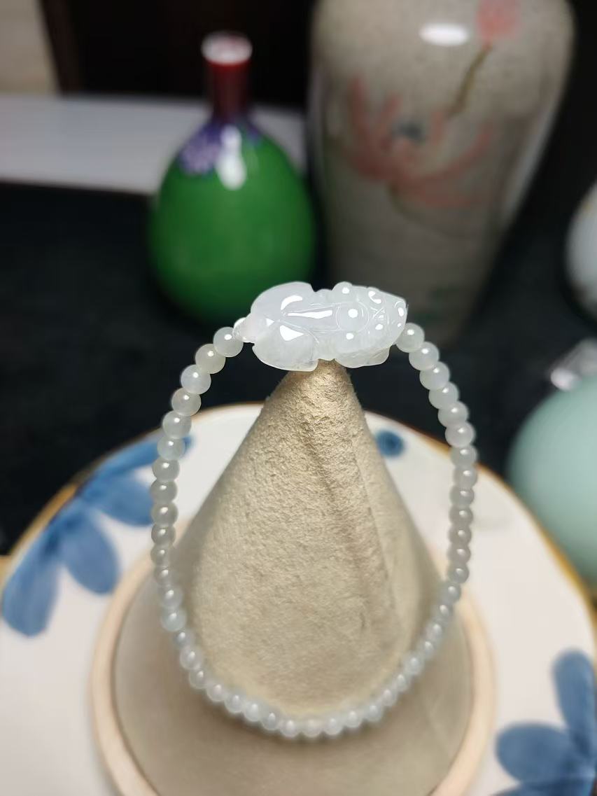 非金属锦纶手链 貔貅手链全珠款不完美