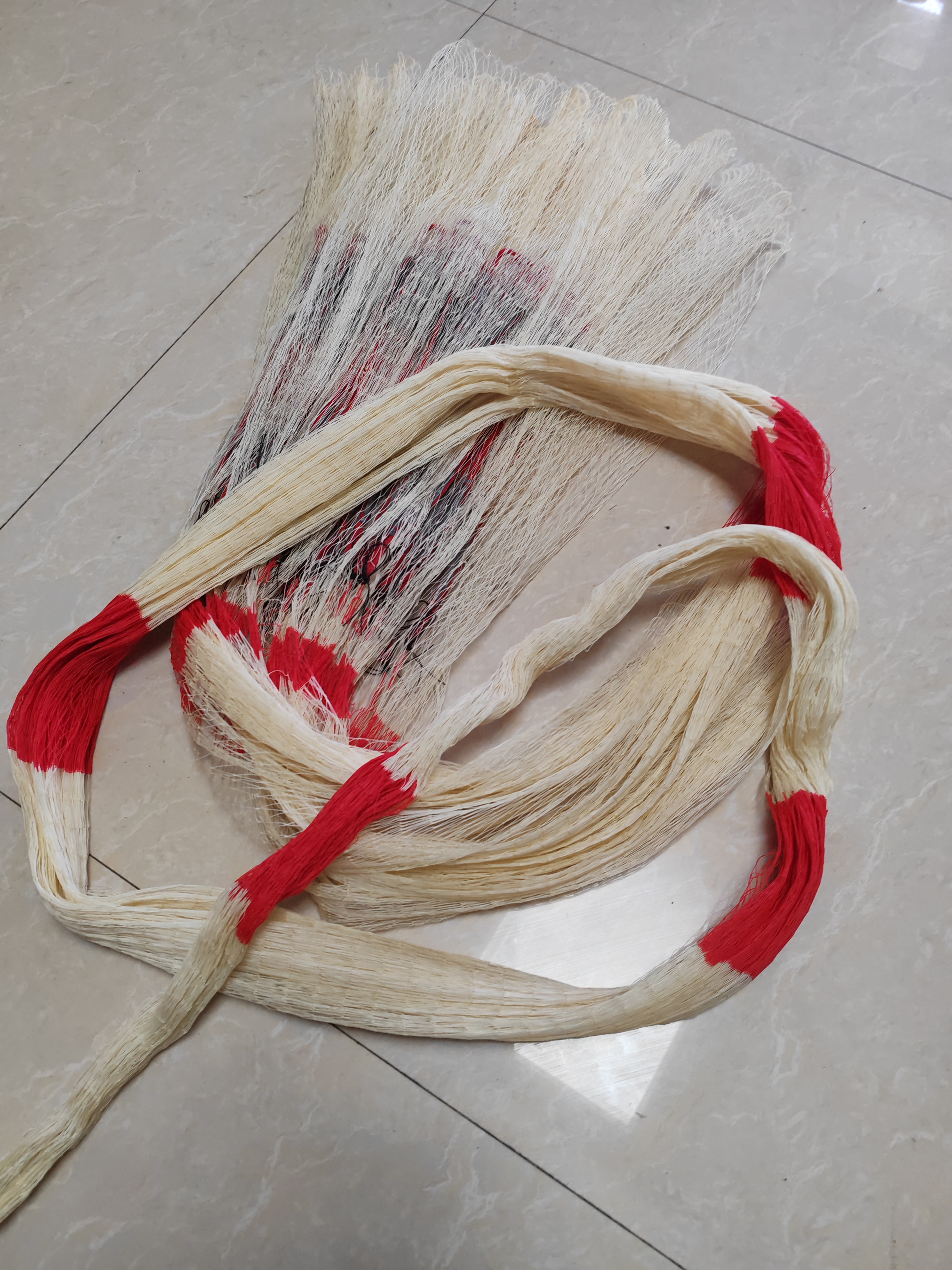 鱼网，一指纯手工大力马3.5米左右全网重7斤31个兜，60起头三眼一升