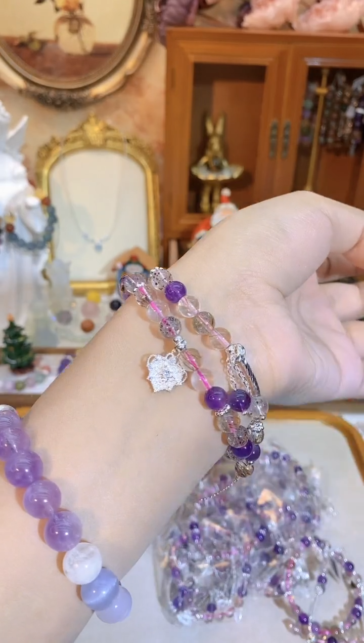 【闪购商品】水晶手链未镶嵌超七套装手链2124