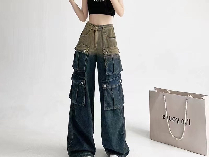 牛仔裤工装裤韩版宽松直筒