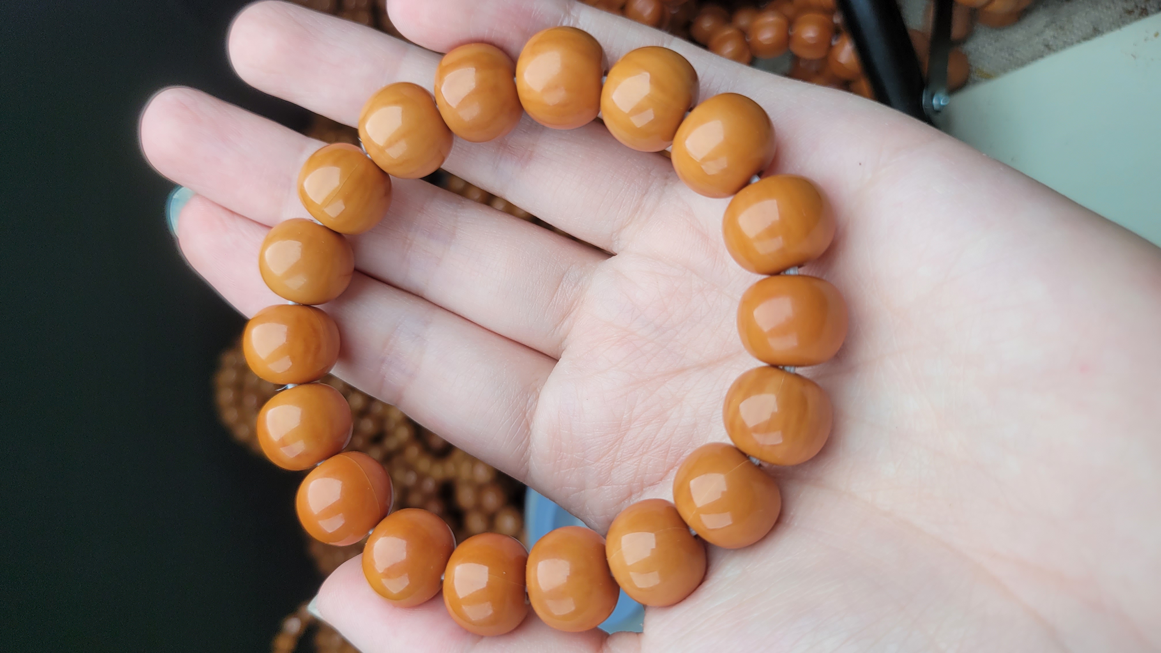 猴头核桃手串光珠算盘