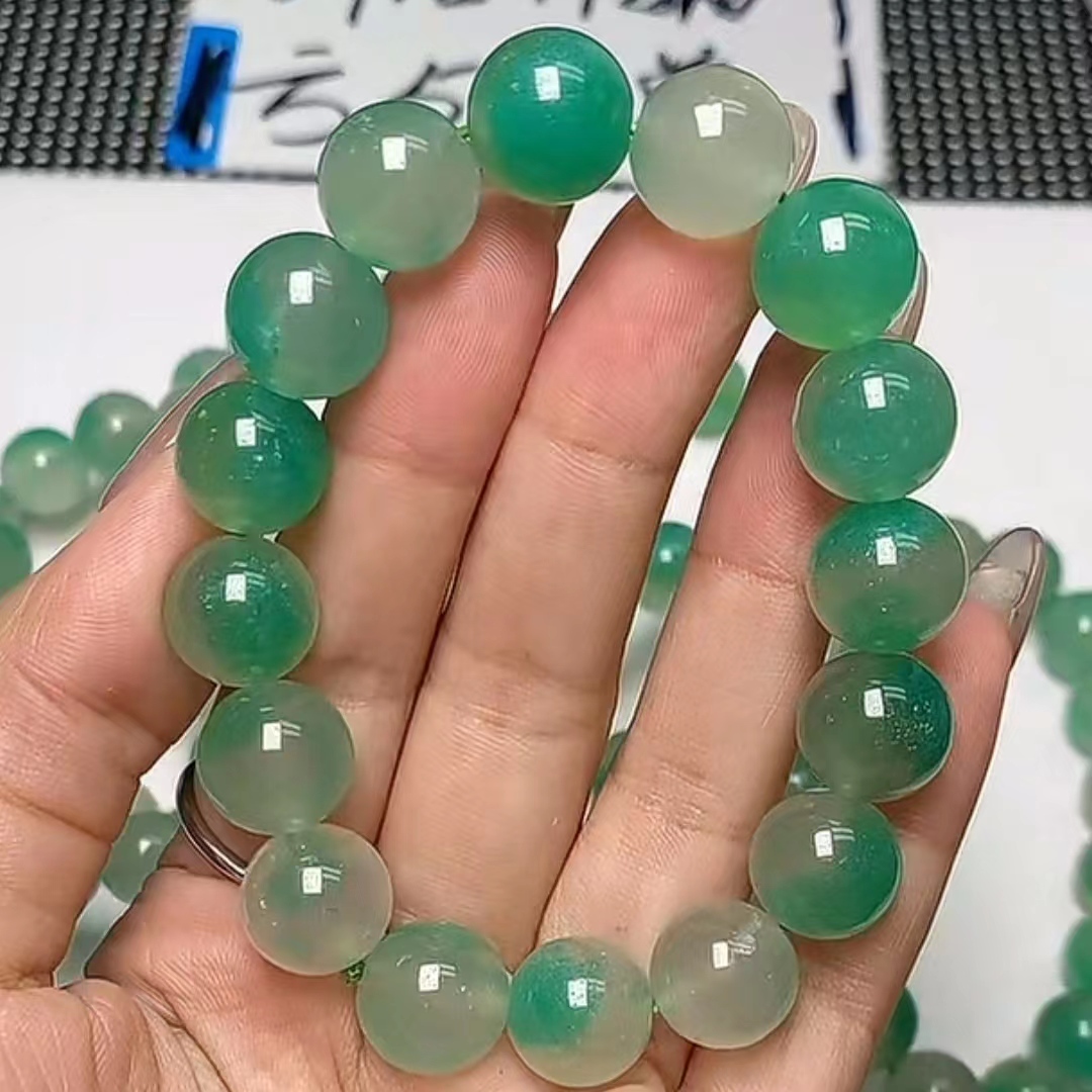 非金属手链 【宏泰】C354白底绿花13M手链时尚/多样性发一条