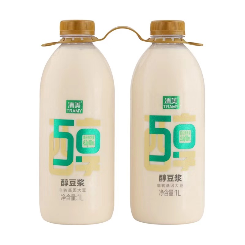 会员超市代购清美醇豆浆蜂蜜豆浆黑糖红枣豆浆 1L*2瓶