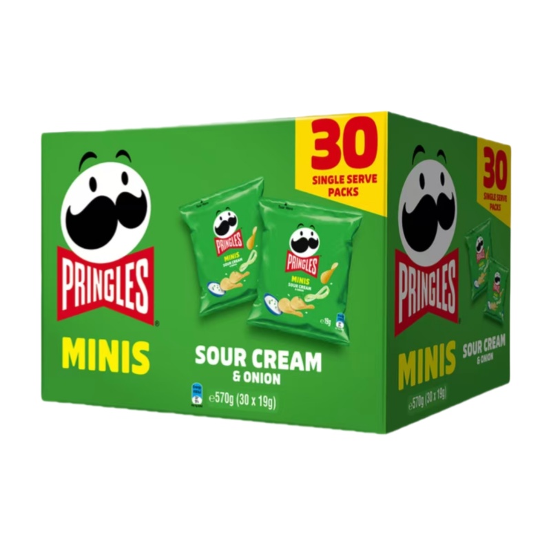 开市客代购马来西亚进口品客薯片薄脆饼干酸乳酪洋葱味含30小袋