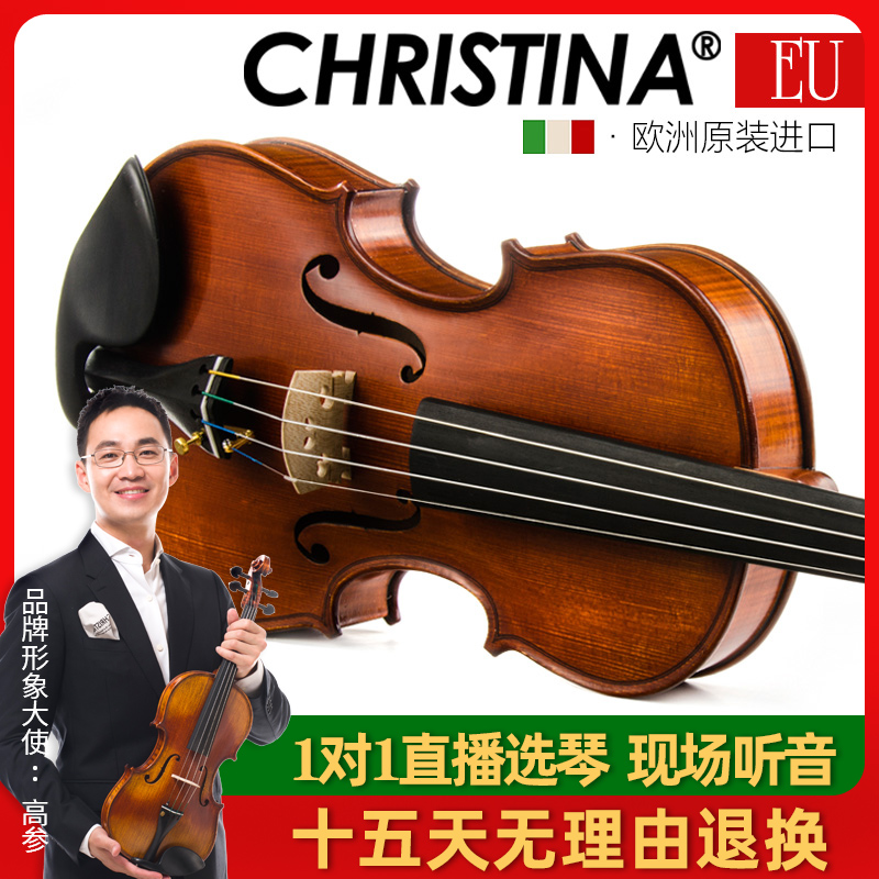 CHRISTINA EU2000A进口小提琴专业级考级演奏级手工欧料小提琴