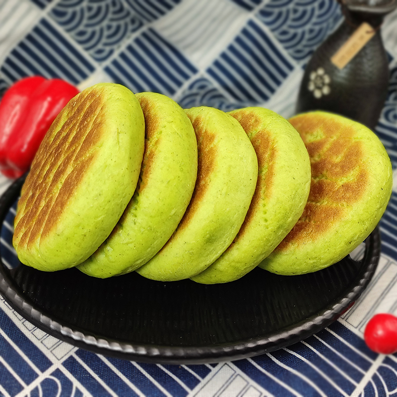 香豆烤馍绿豆馍馍火锅饼甘肃特产西北美食锅盔杂粮民族特色烤饼