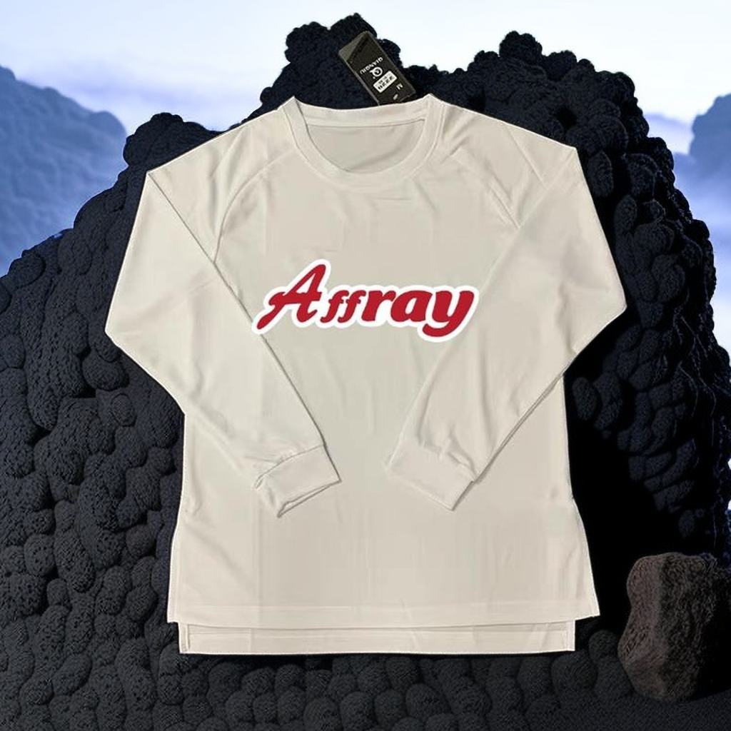 Affray速干运动长袖薄款T恤男运动休闲长袖训练服瑜伽蓝色圆领T恤