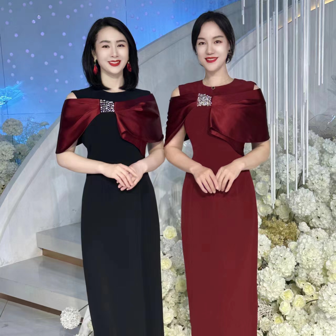 【伊人林】夏季显瘦婚宴礼服连衣裙