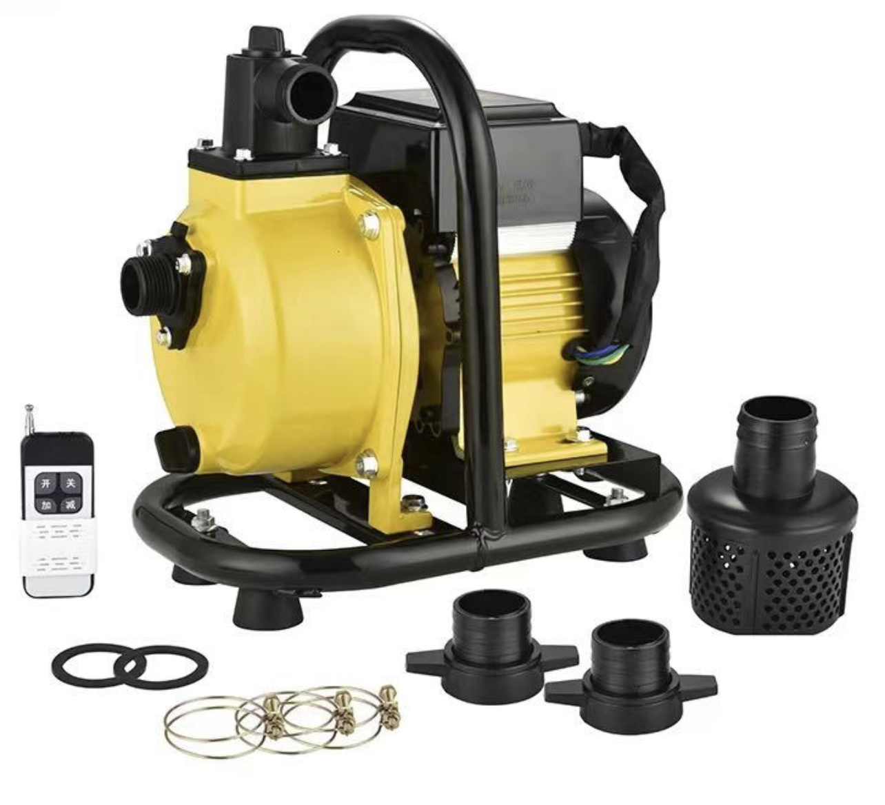 电瓶车3寸48伏60伏72伏通用直流自吸泵远程遥控器无刷电车泵