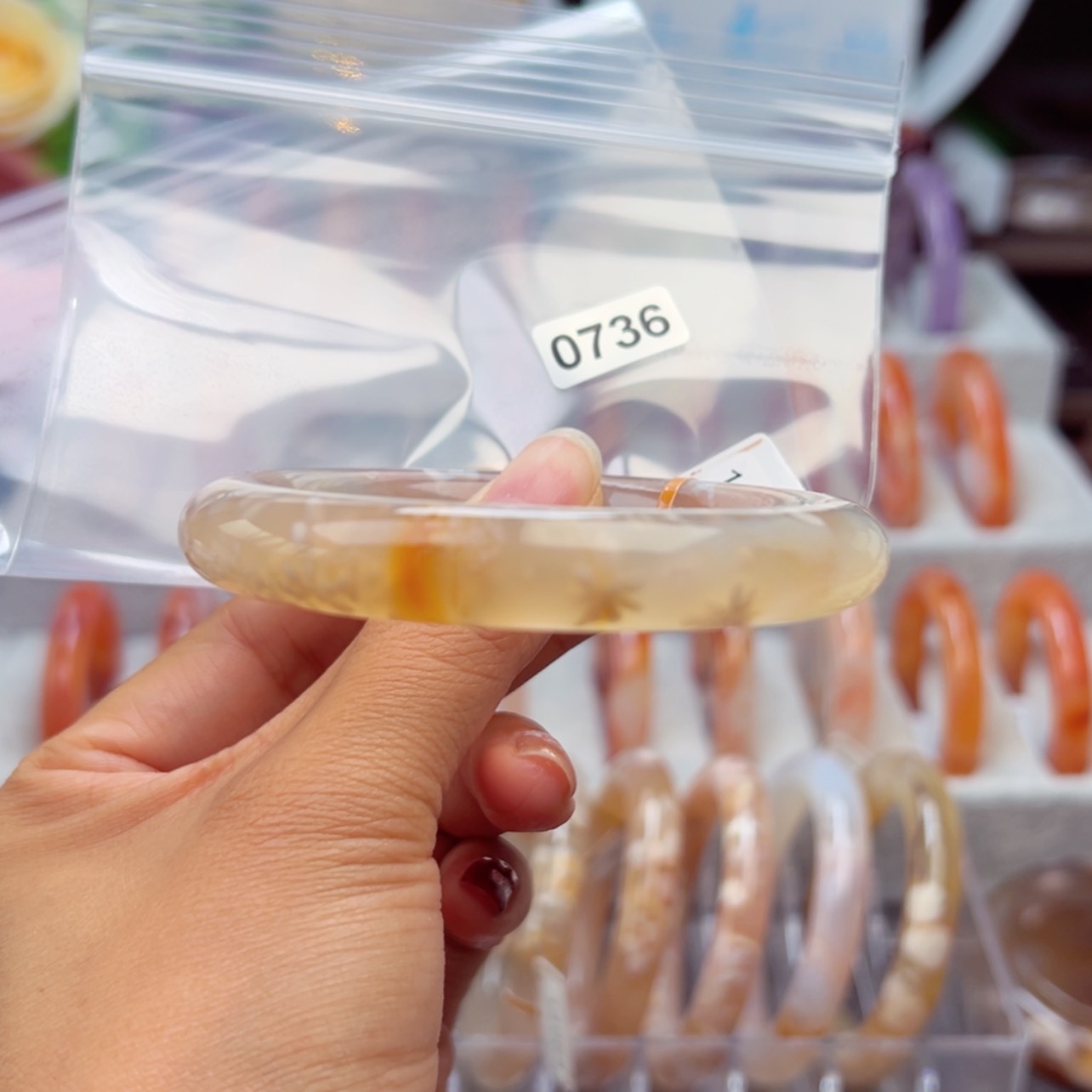 【闪购商品】玛瑙/玉髓手镯未镶嵌嗯****嗯55