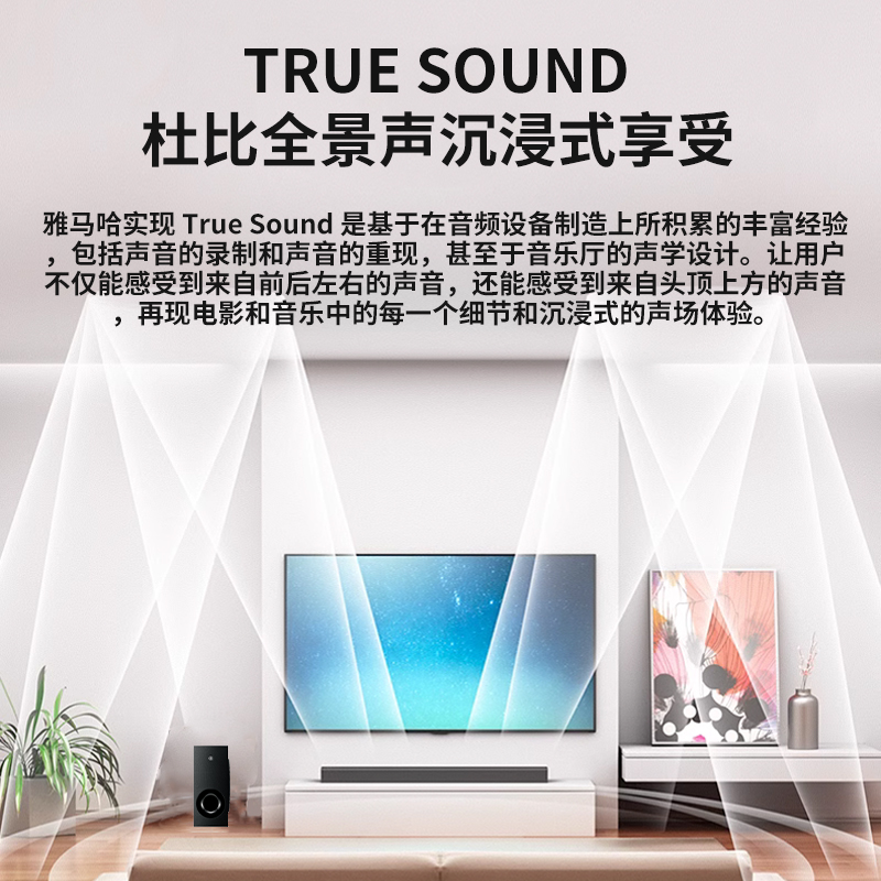 SR-B30A  5.1家庭影院蓝牙内置双低音跑喇叭 杜比全景声回音壁