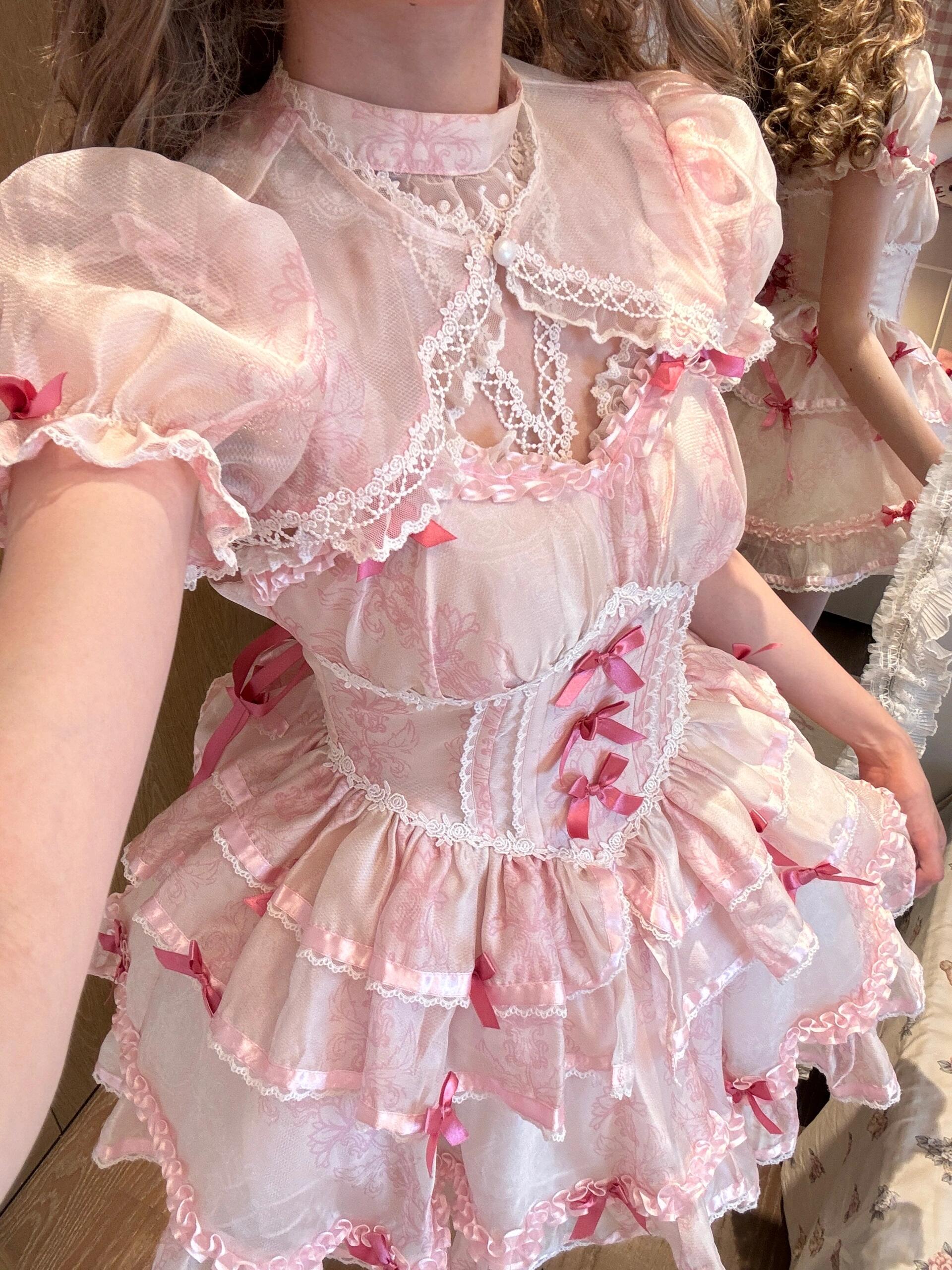 【8.4新款现货】 甜心芭蕾 jsk甜美少女芭蕾风Lolita洋装连衣裙