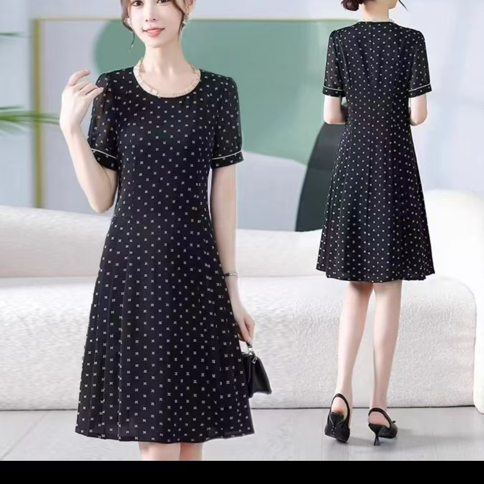 【HL1062】夏装新款收腰显瘦小个子连衣裙