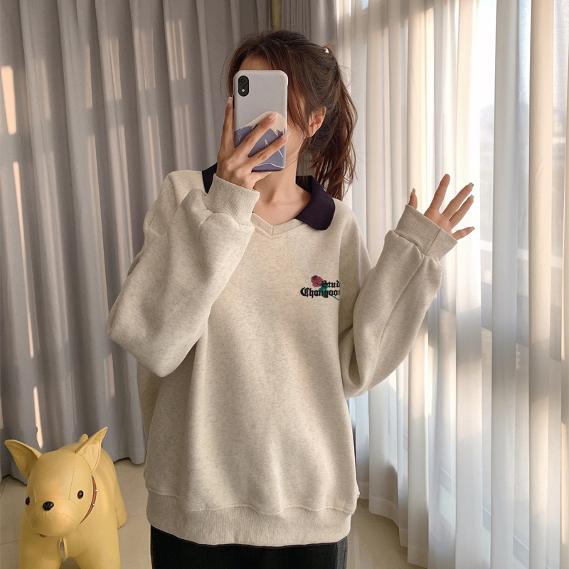 哺乳上衣服春秋款外出辣妈孕妇卫衣服装产后期内搭可外穿喂奶潮装
