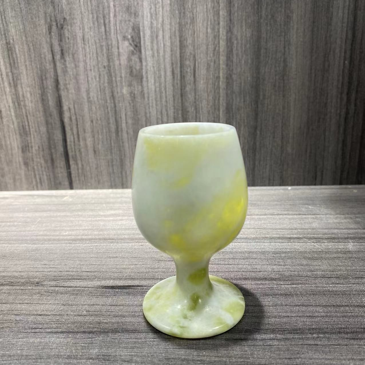 方解石蛇纹石岫玉精品家摆件玉酒杯（多样性发货）