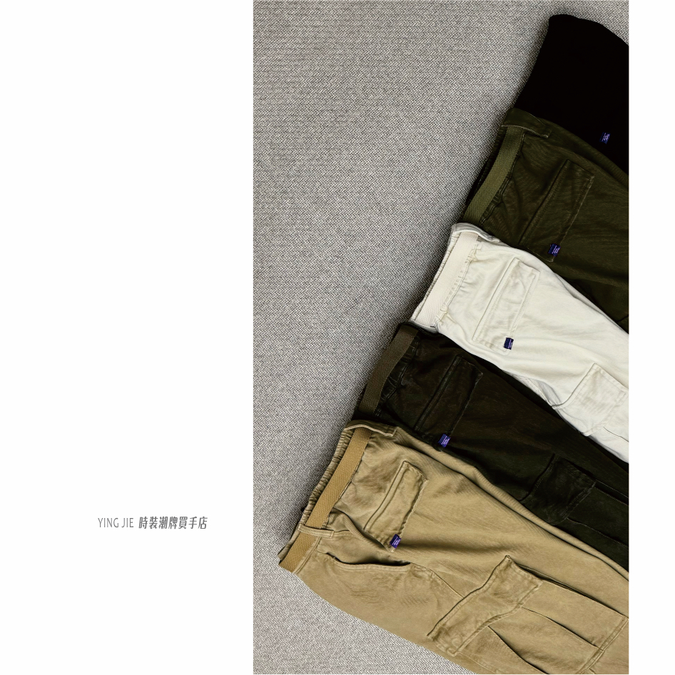 小众设计！潮牌买手店～复古 全棉磨毛冬款伞兵直筒工装裤-503-3