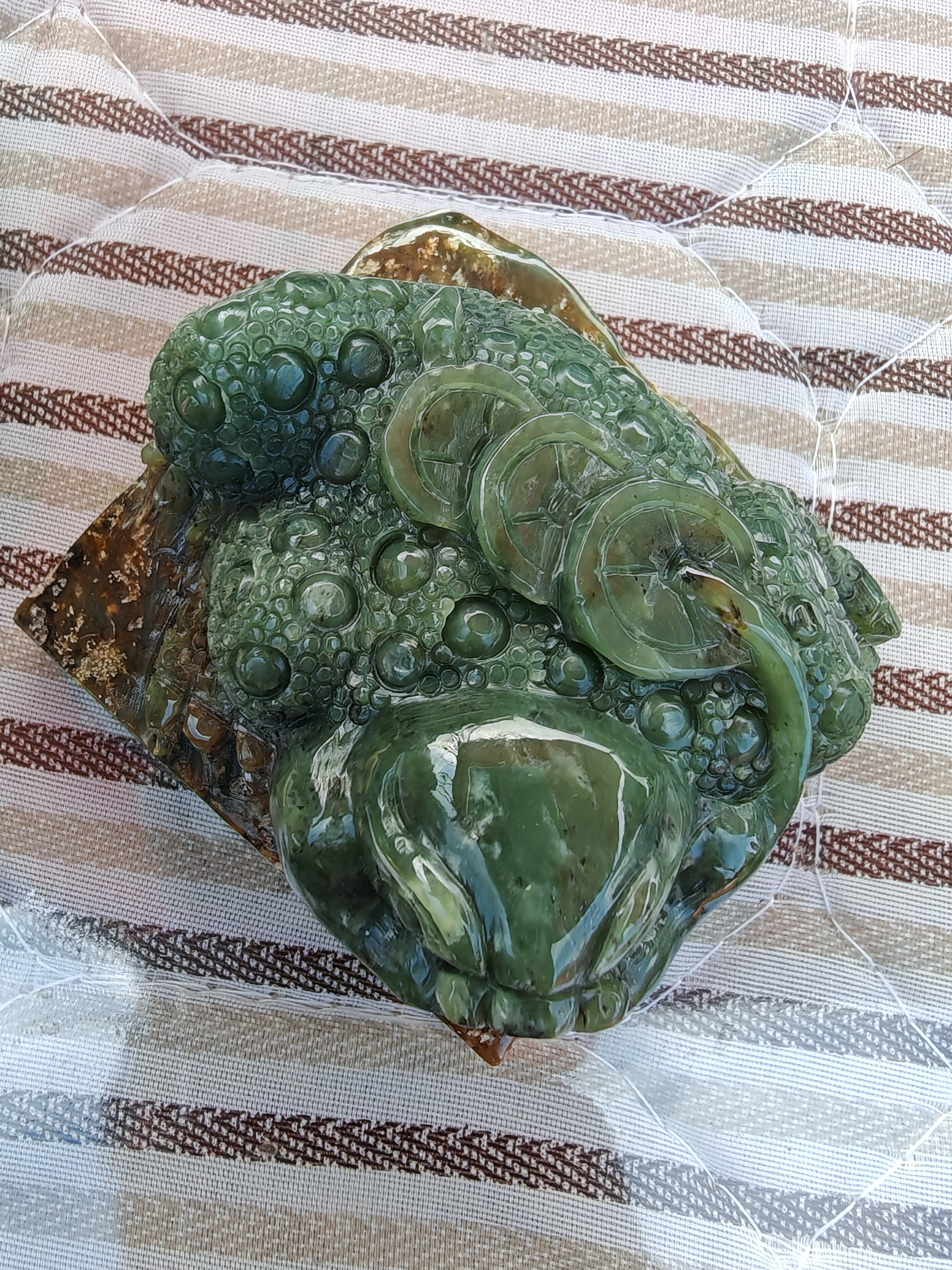 正品保真可投资基地质检的大金蟾摆件