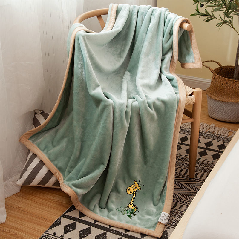 TOUCH MISS轻奢品牌高端空调毯法兰绒盖毯办公室午睡小毯午休毯子