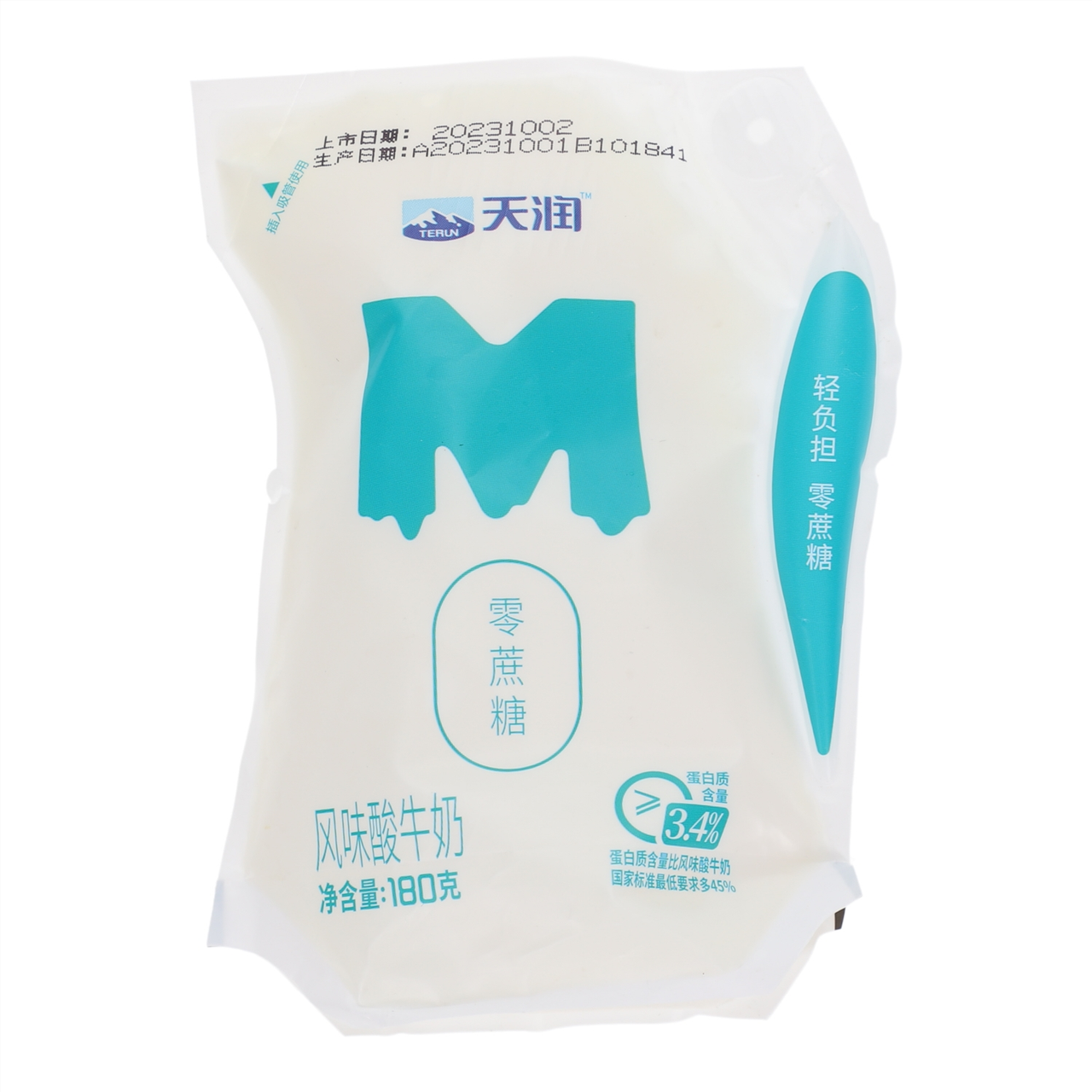 TERUN/天润零蔗糖风味酸牛奶180g