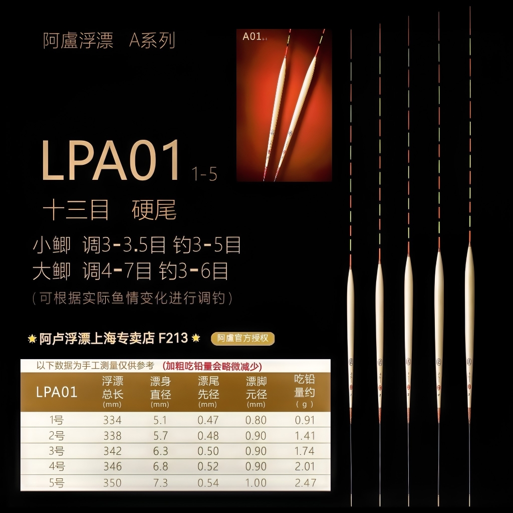 阿卢浮漂LPA01/A01/综合漂/对付除水表以外各种鱼情/大小鲫鱼可用