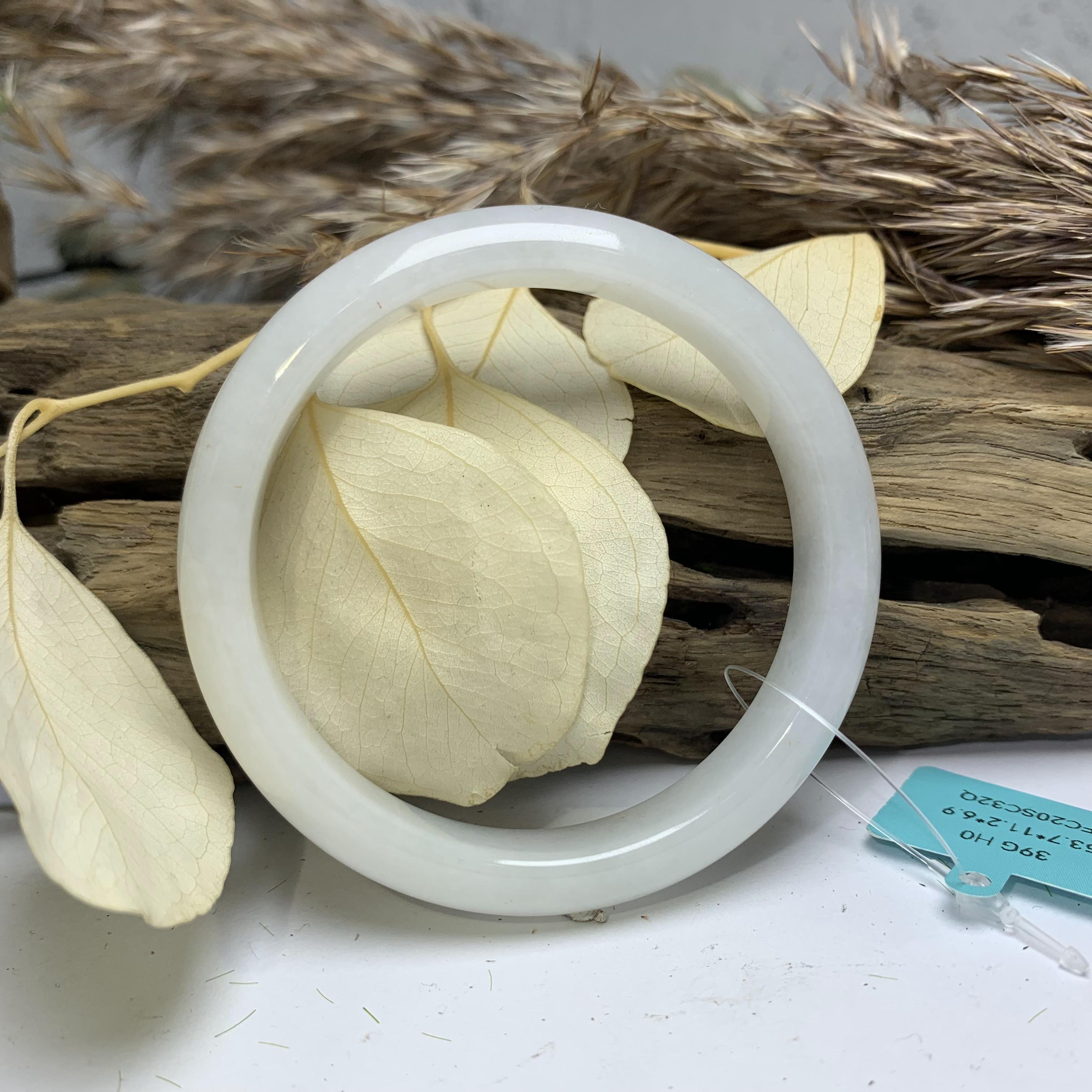 翡乘山翠天然A货缅甸翡翠  正圈 白月光 有种水0653时尚百搭女款