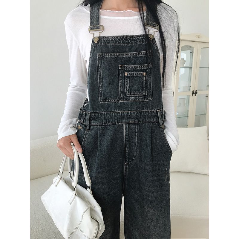 《2025秋冬新品》韩系气质简约背带连衣裤13532