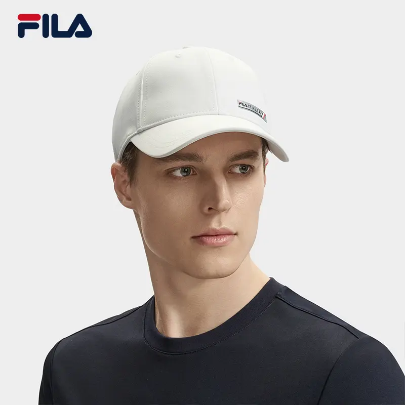 FILA斐乐男装/休闲百搭帽子2024夏季新款舒适亲肤球帽F13U431231F