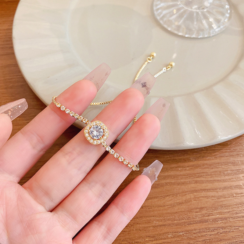 铜合金手链 方形手链气质轻奢百搭小众简约ins设计感MO-232