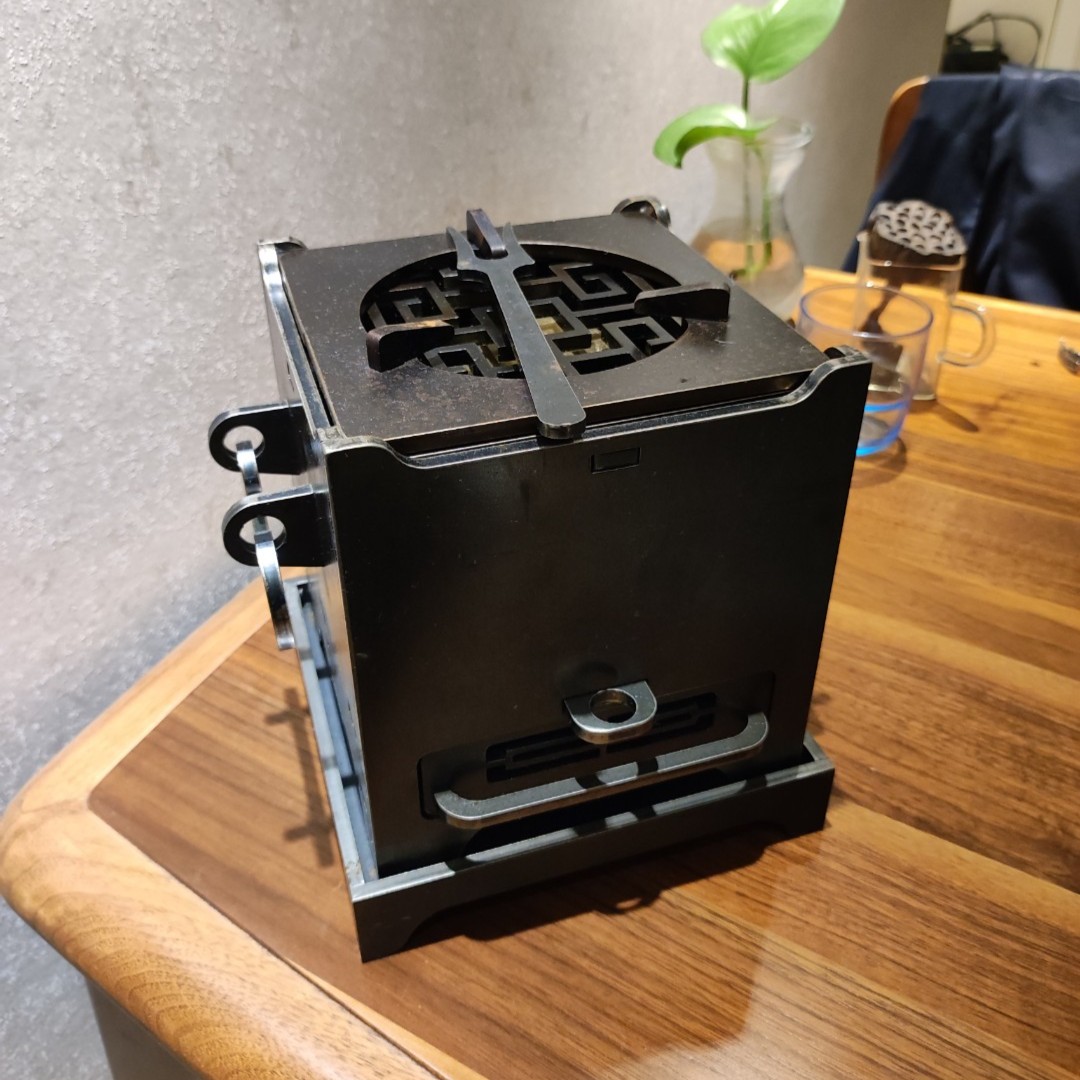 匠铁匠户外茶舍木炭碳钢茶水铁炉超小版茶炉（小号）