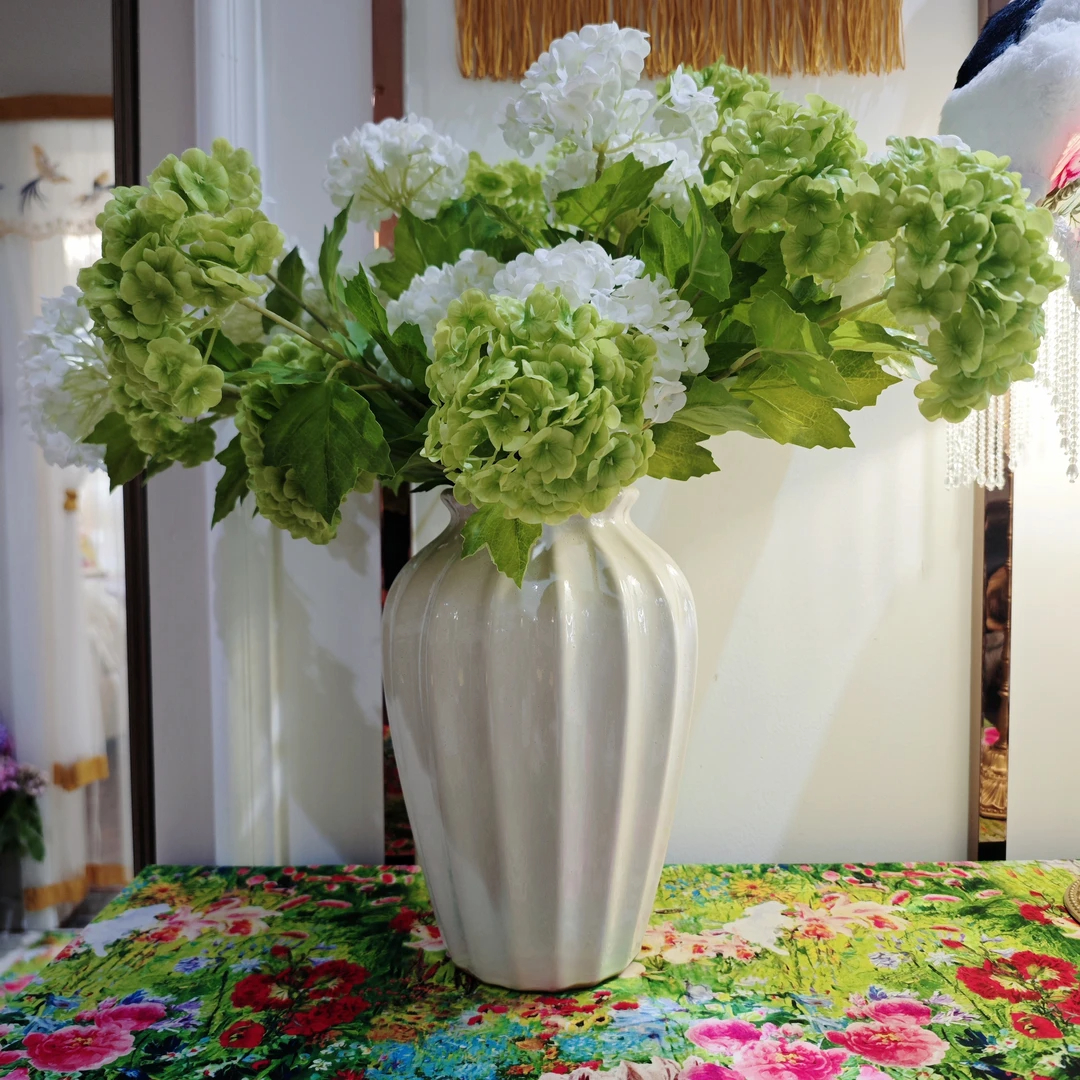 仿真绣球花 六朵花摆件假花装饰花艺