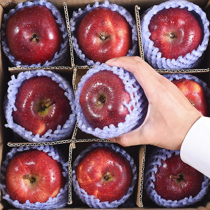 甘肃天水花牛苹果5/9斤新鲜水果当季整箱红面平果蛇果