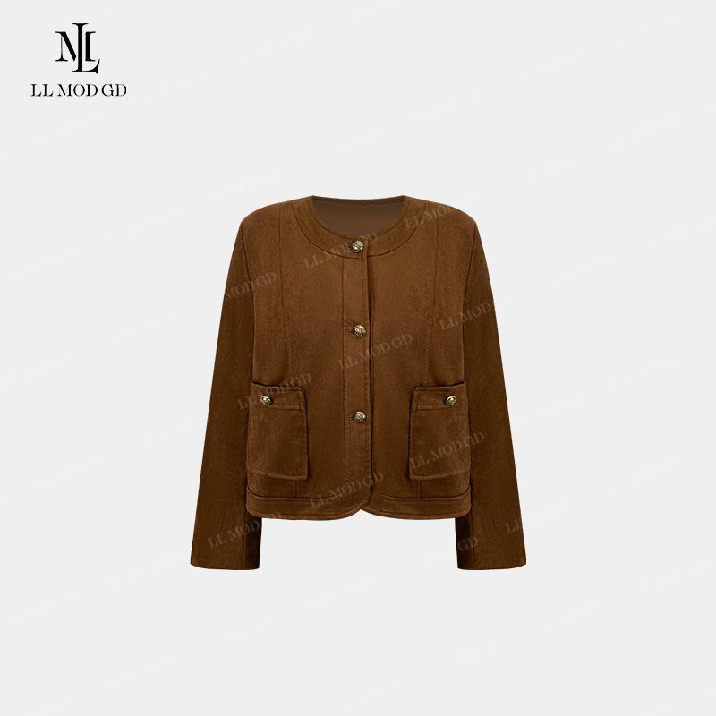 LL·MOD·GD【苏苏】韩系名媛气质小香风外套时尚设计感上衣YL-252958