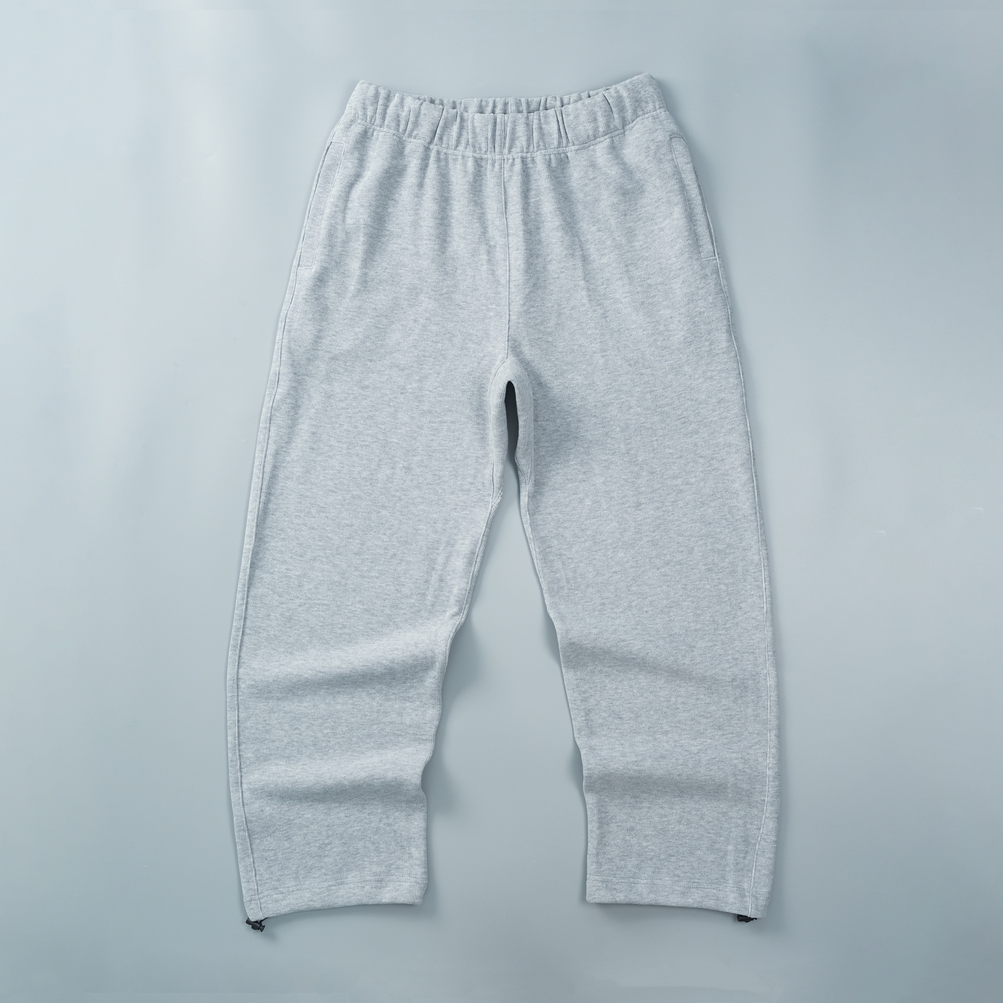 about-ab 男士休闲卫裤秋冬季直筒针织浅灰色20047