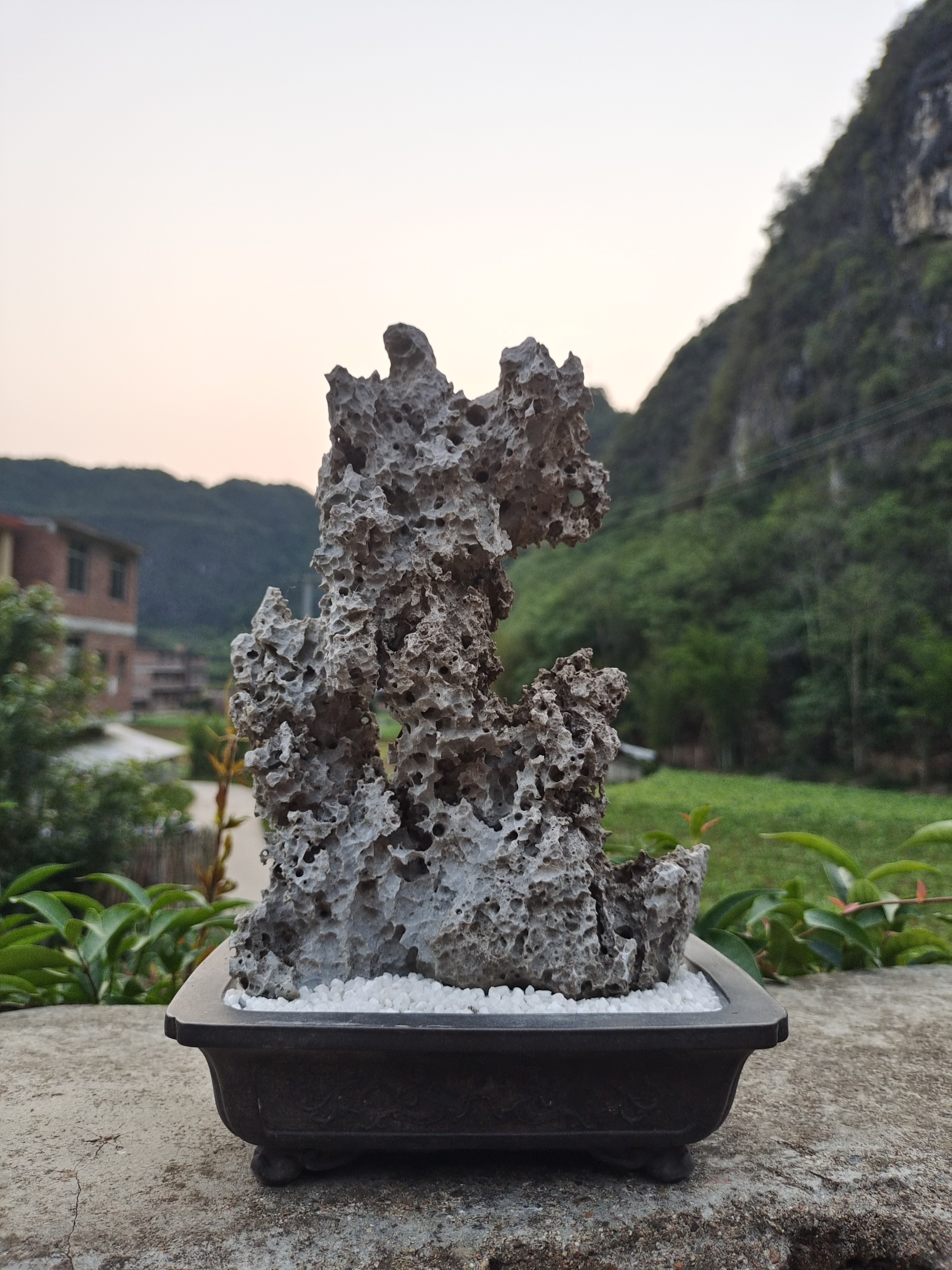 天然奇石盆景石造景石观赏石鱼缸石，实物以直播间为准