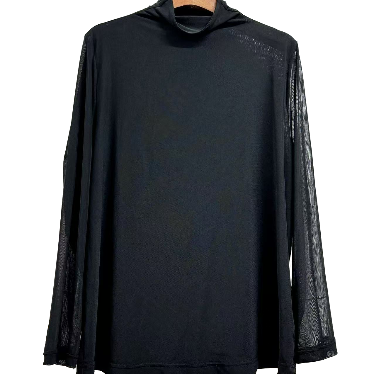 新款经典网纱双层打底衫