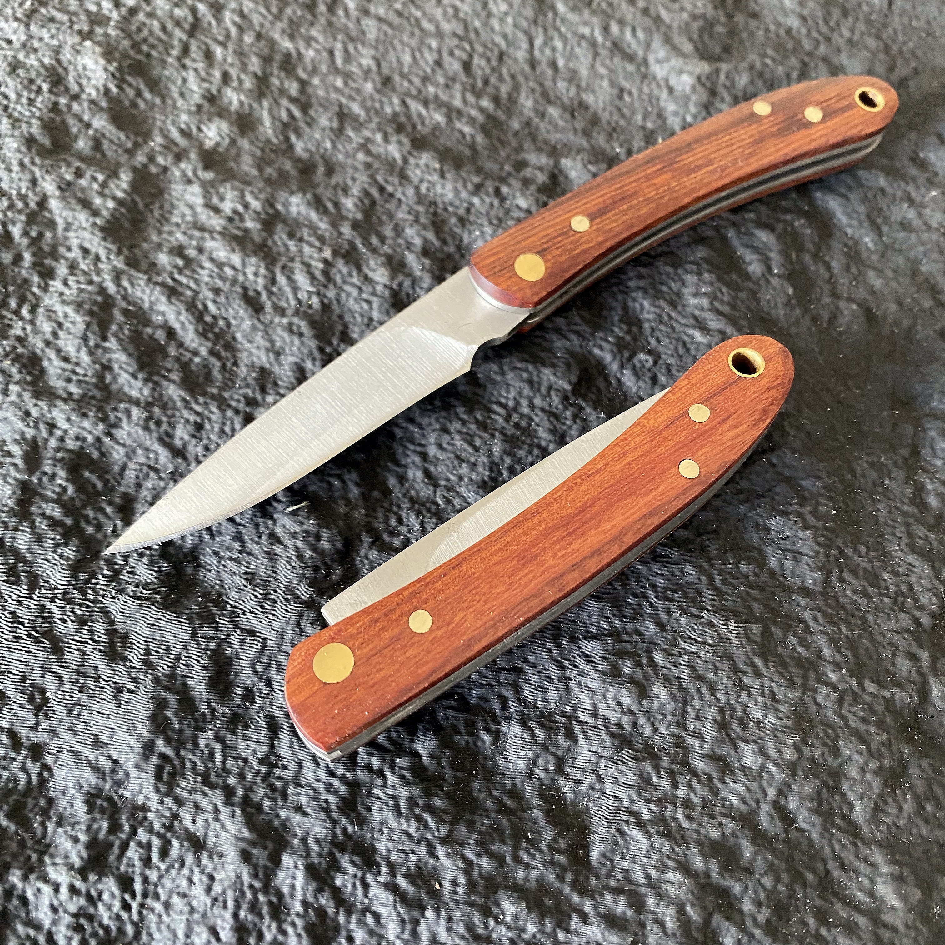 新款实木高档木柄折叠水果刀便携不锈钢削皮刀烧烤家用