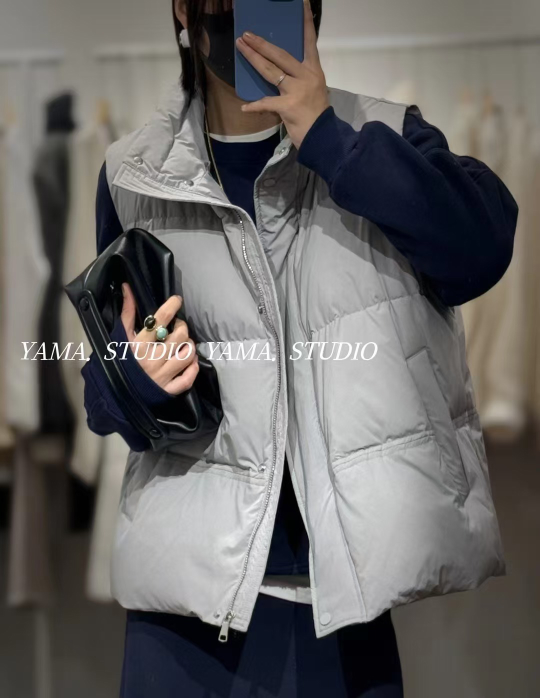 时尚马甲女秋冬外穿立领短款无袖保暖背心