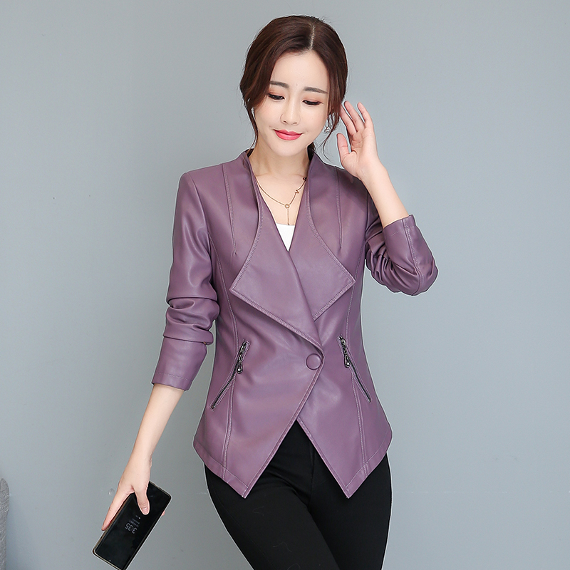 海宁真皮皮衣西装外套女 绵羊皮 YBN-8202#