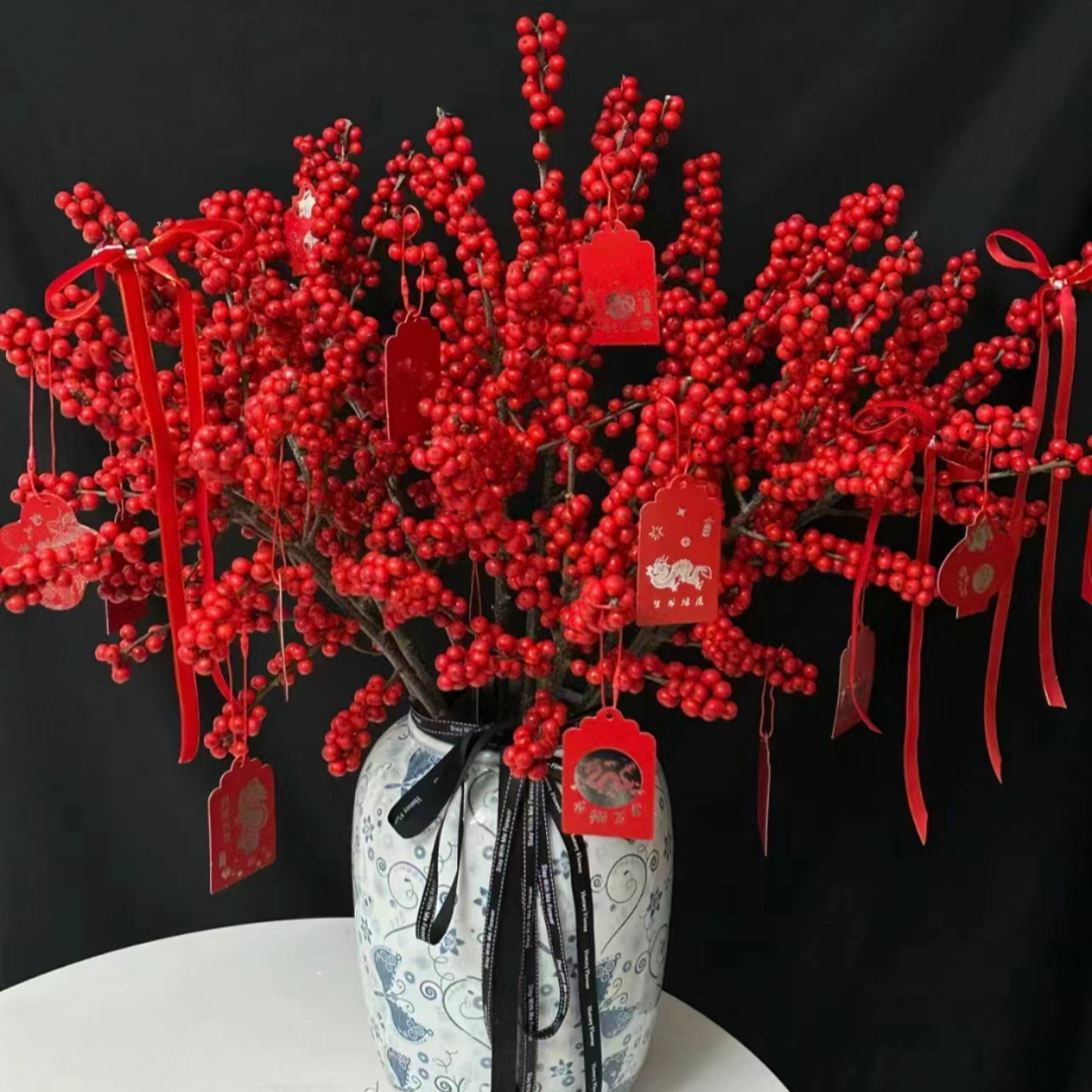 【春节鲜花】【赠品】【北美冬青5支】（会有掉果介意勿拍）云南直发水培