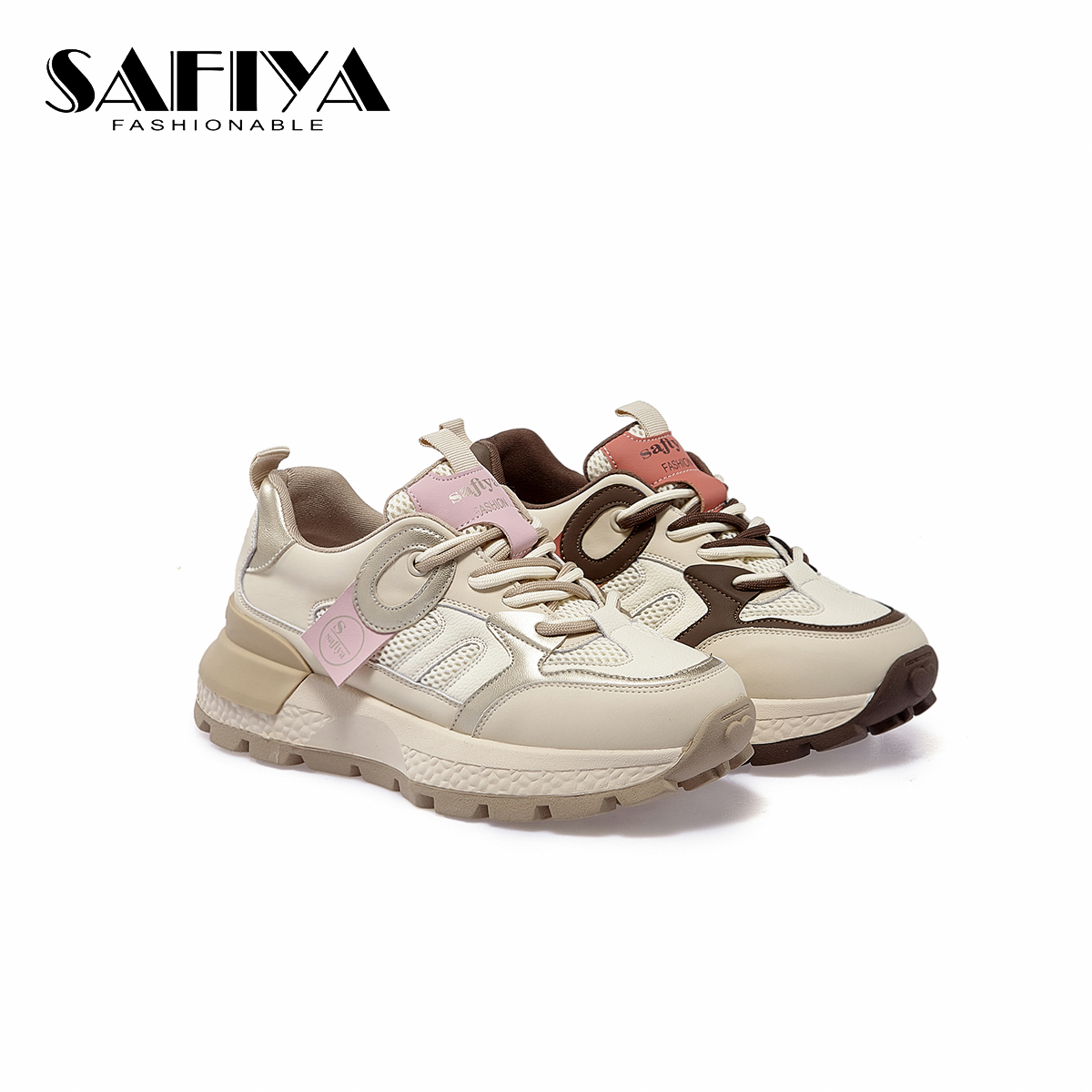 索菲娅Safiya2024新款百搭休闲运动鞋老爹鞋女SF41112A16