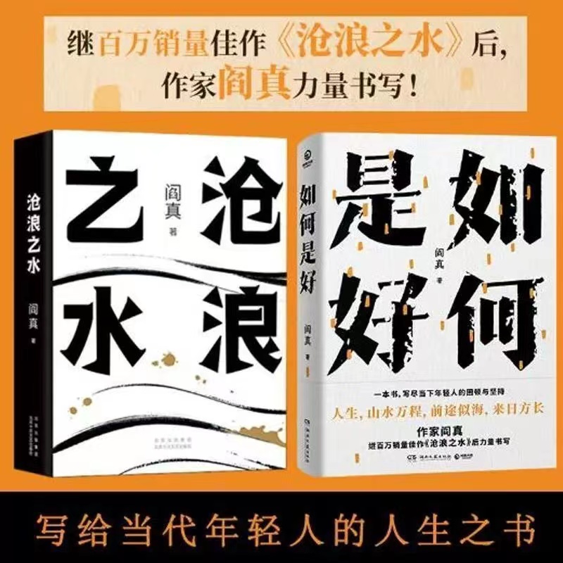 全2册沧浪之水+如何是好 励志畅销小说书籍职场小白必备启蒙少年