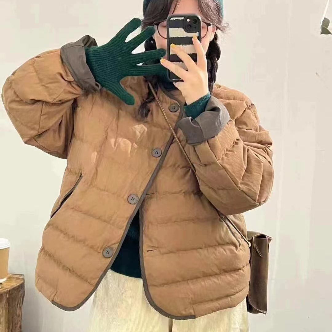 TY原单时尚拼色保暖休闲减龄外套