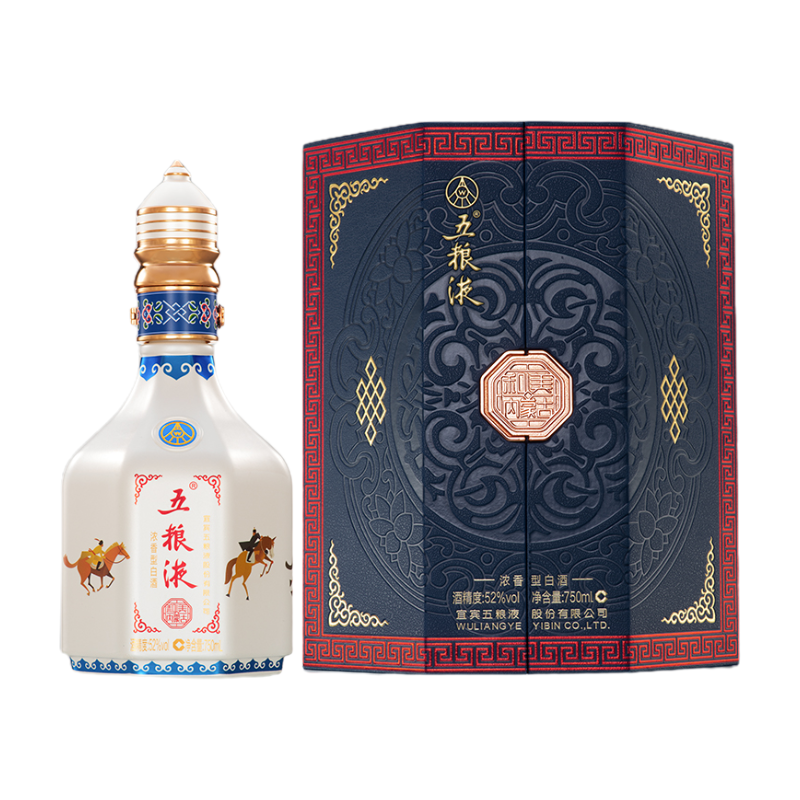 五粮液【新品上市】和美内蒙古浓香型白酒750mL酒水节52度750ml