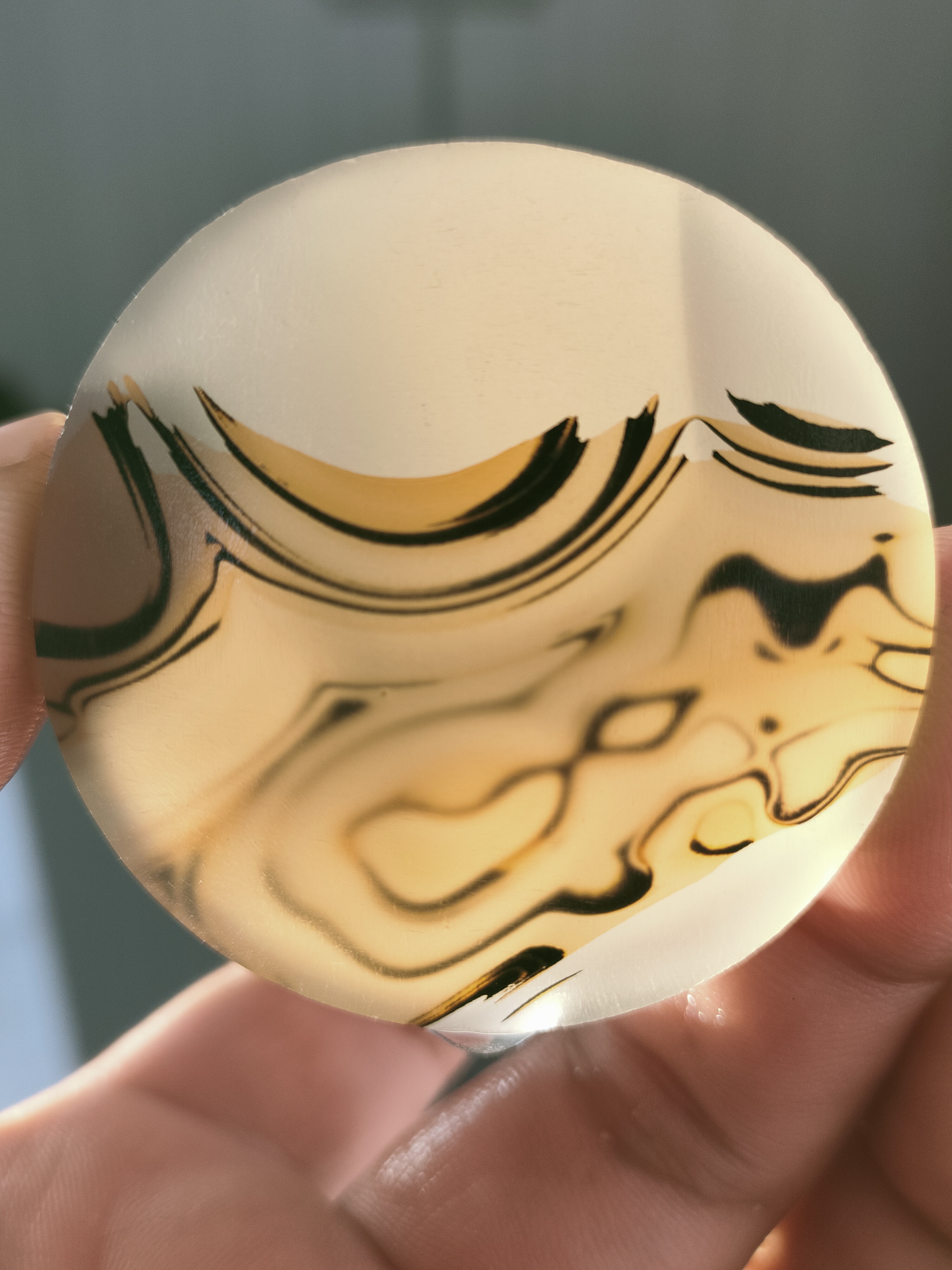 天然玛瑙像形花牌正反  颜色漂亮 花纹清晰 精致打磨 美观耐看