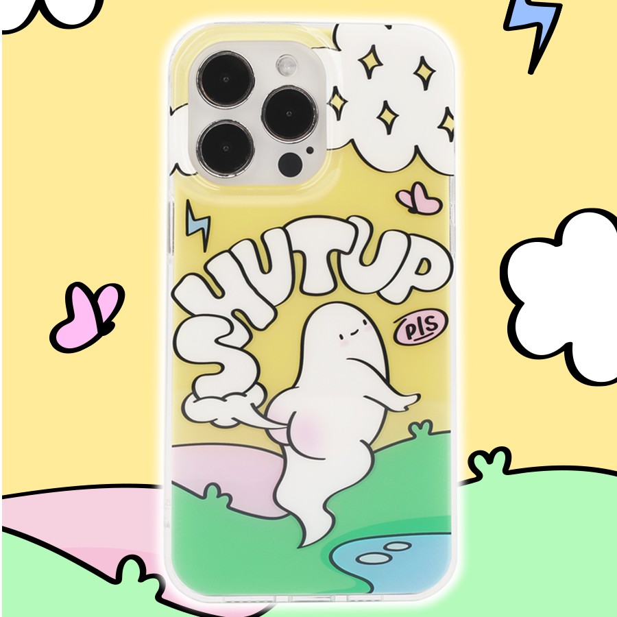 悟望初品请闭嘴谢谢幽灵手机壳趣味原创苹果14iPhone13Pro Max