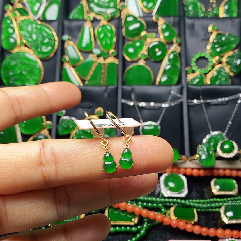 【闪购商品】翡翠118K金镶嵌长****店