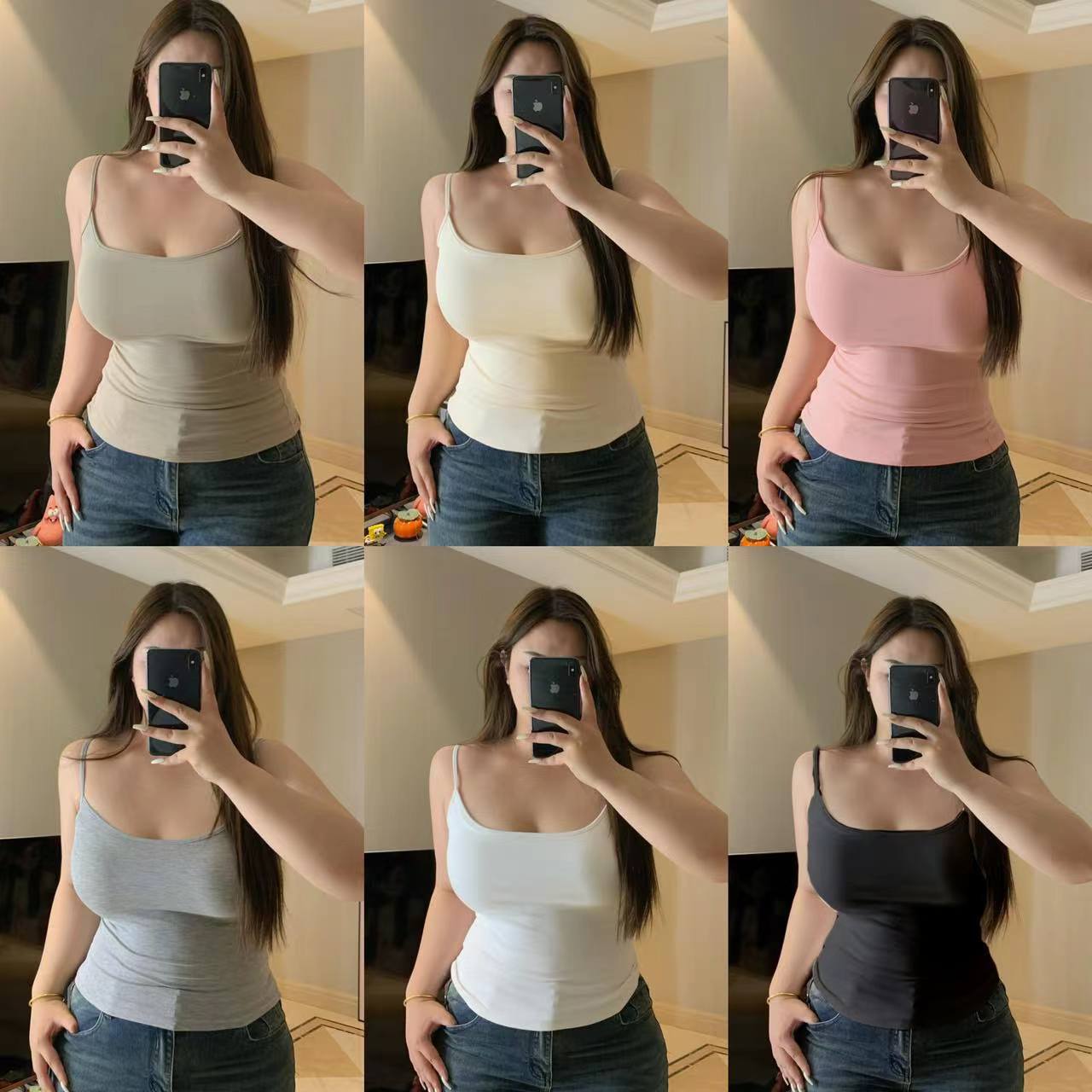 卤蛋公主【显big显圆】大码胖mm运动健身百搭打底修身无袖