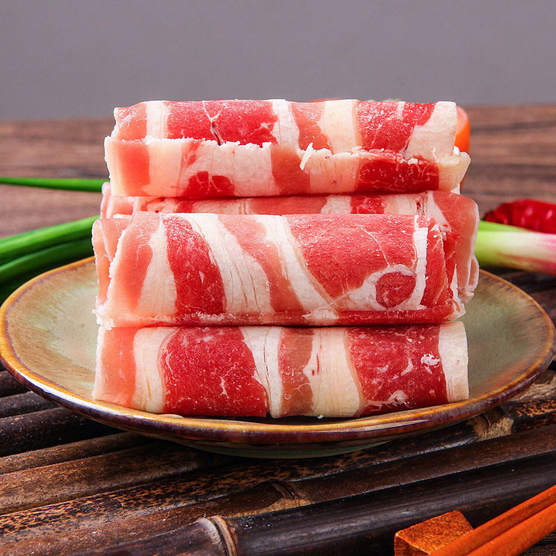 赠品勿拍新鲜羊羔卷火锅食材 羔羊圆卷 羊肉卷 优质香味冷冻肉质