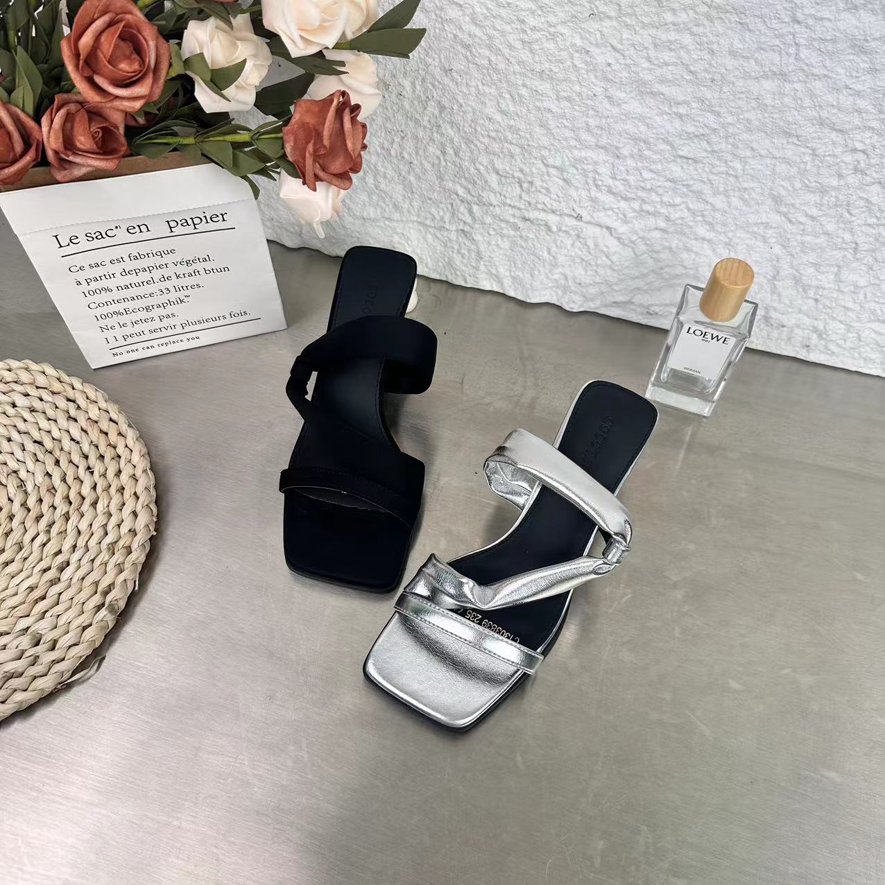 春夏季新品经典时尚百搭时装凉鞋休闲气质低跟冷粘工艺3839