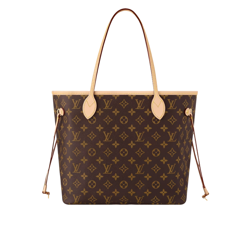 99新 LouisVuitton/路易威登 菜菜LV nf中号彩色托特包植鞣革换新